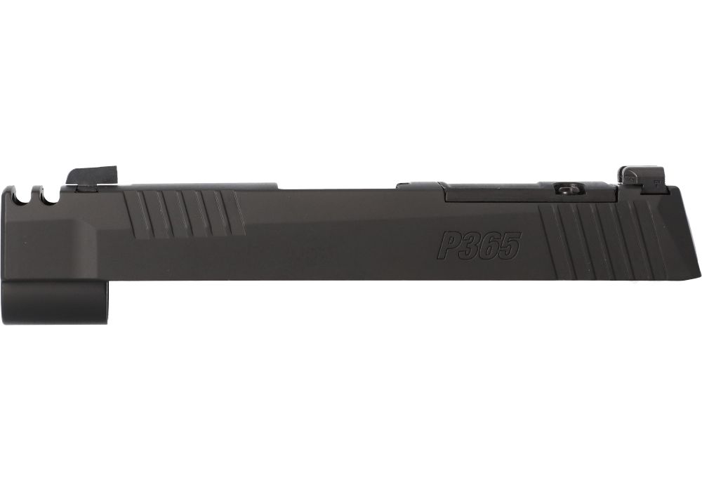P365-XL 380 AUTO 3.1" INTEGRATED COMPENSATOR SLIDE ASSEMBLY,OPTIC READY, BLACK